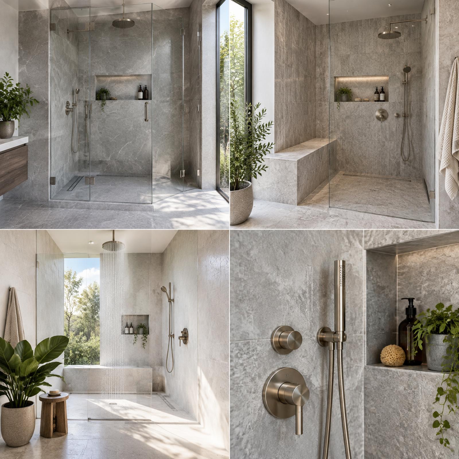 Premium shower fixture detail